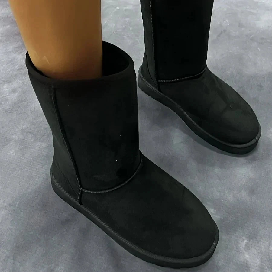 Corduroy Slip-On Winter Boots