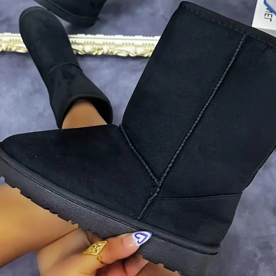 Corduroy Slip-On Winter Boots
