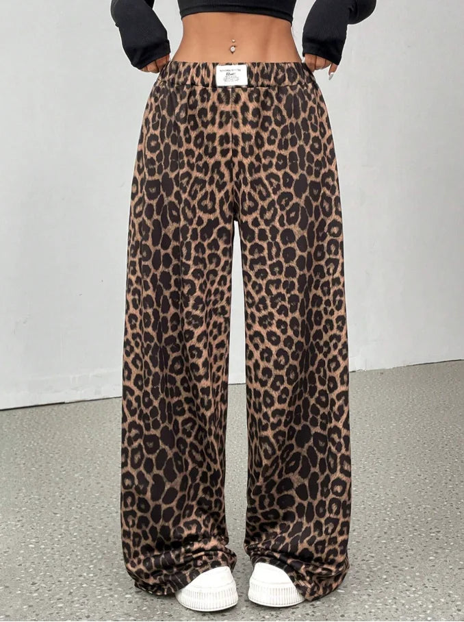 Leopard print pants