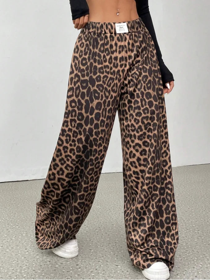 Leopard print pants